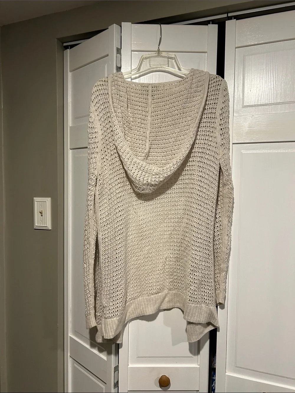 GAP Open-Weave Cream Cardigan